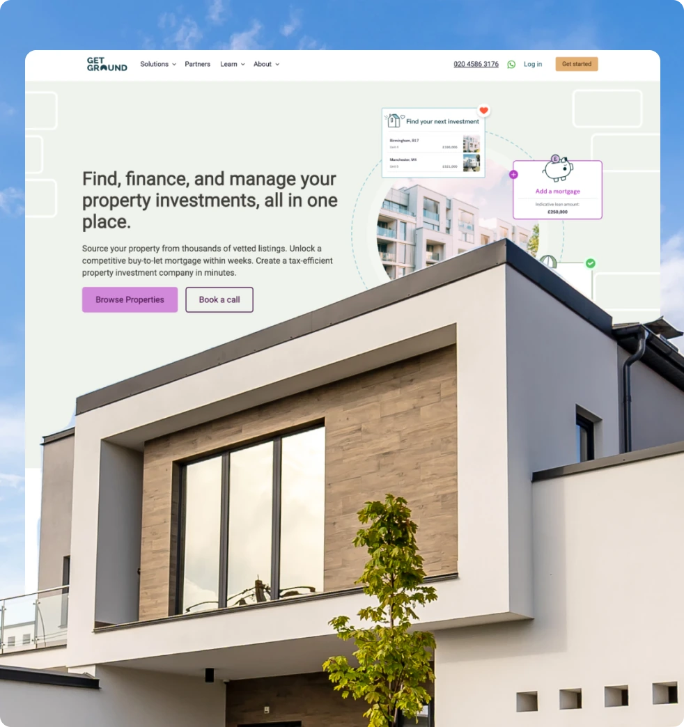 GetGround website project