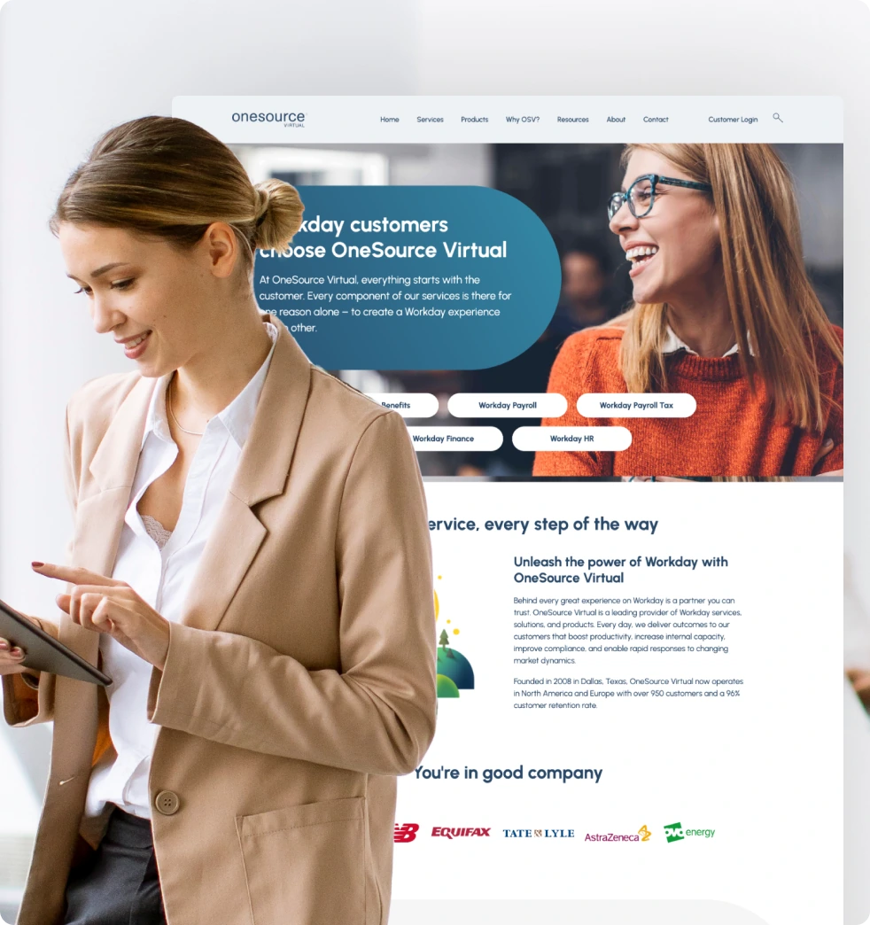 OneSource Virtual website project